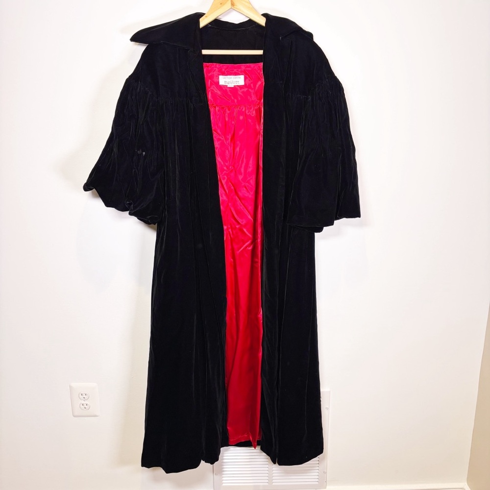 1980s Victor Costa Velvet Opera Coat